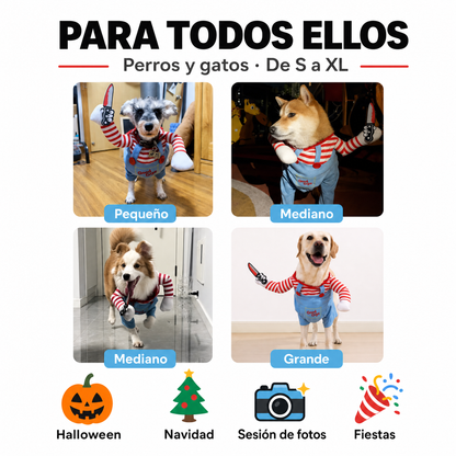 MordyPaws™ — Disfraz del Muñeco Diabólico